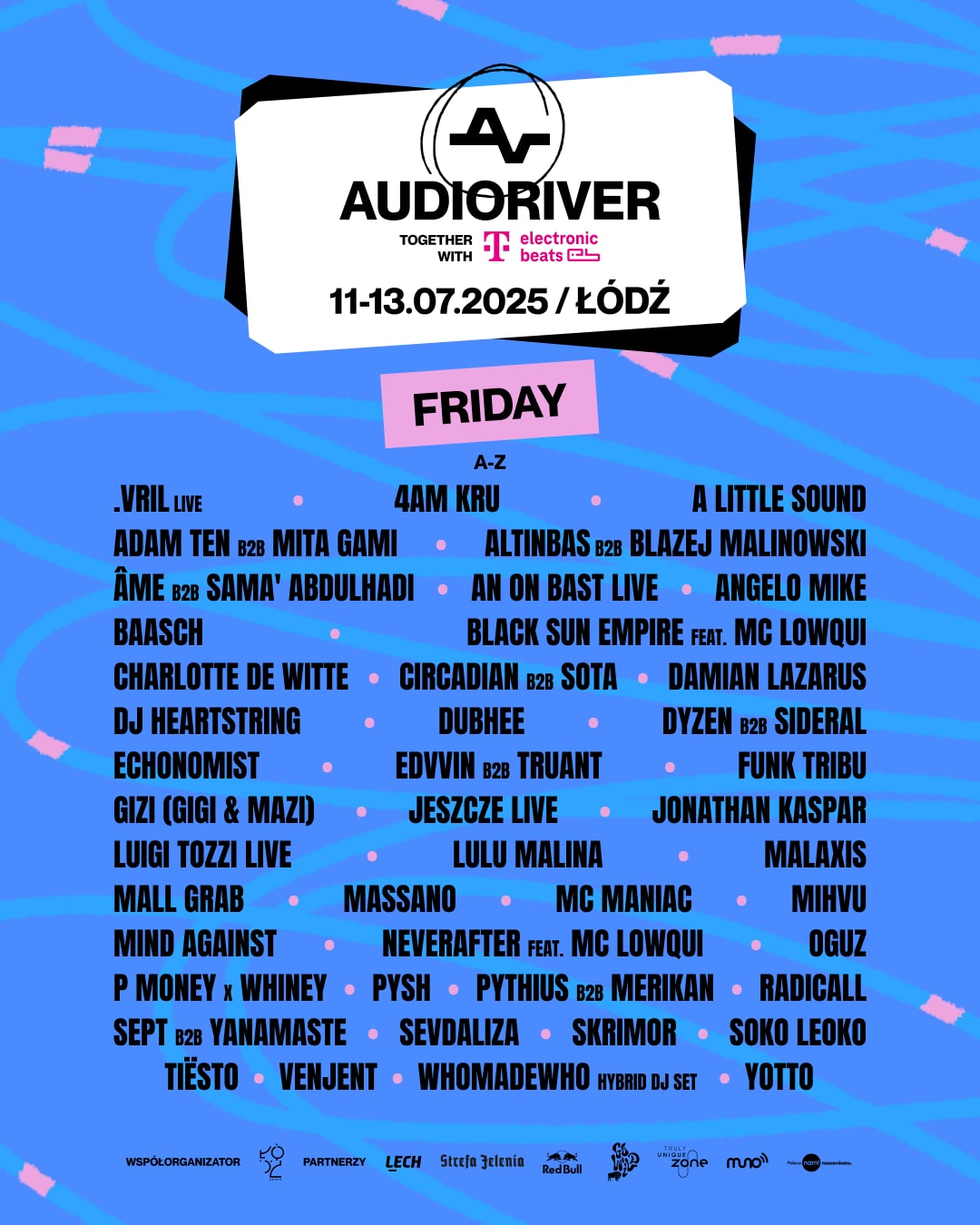 Audioriver 2025 lineup piątek