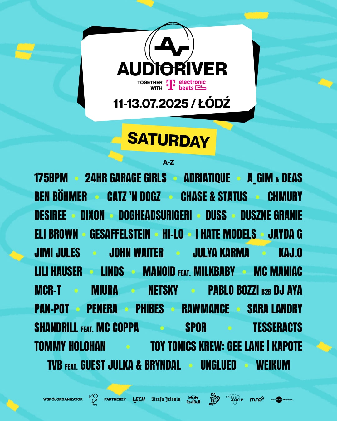 Audioriver 2025 lineup sobota