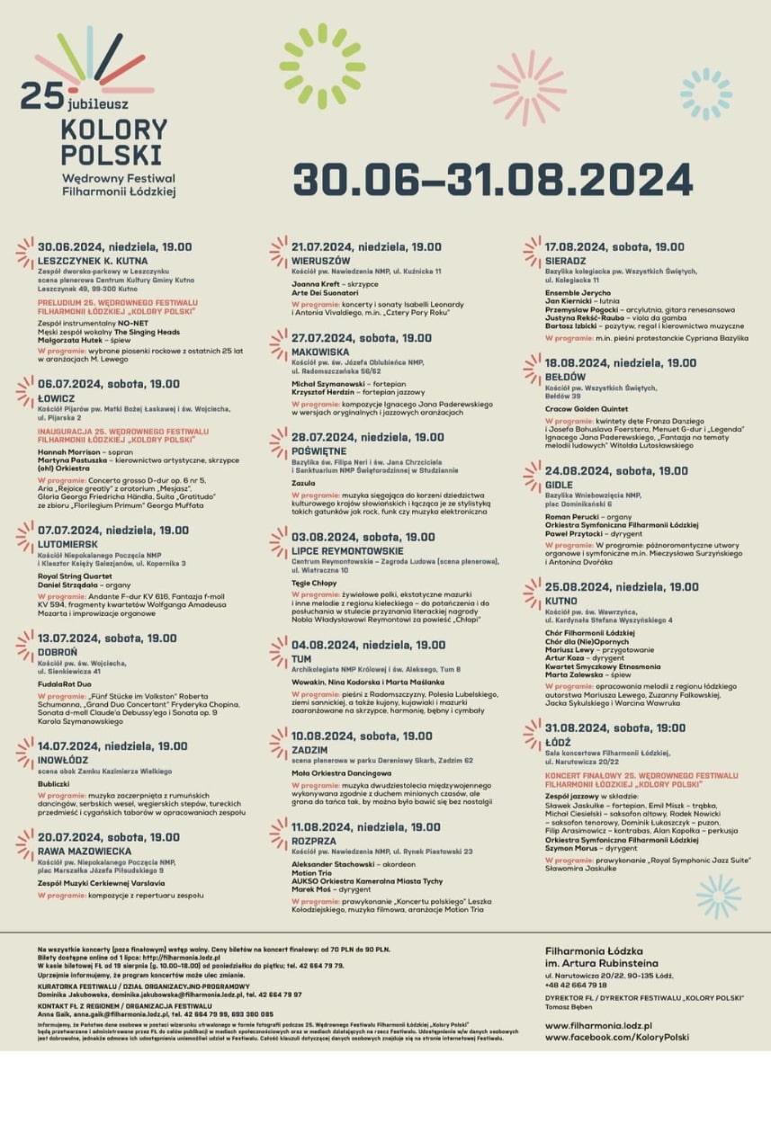 Lokalizacje Kolory Polski 2024 Łódź 