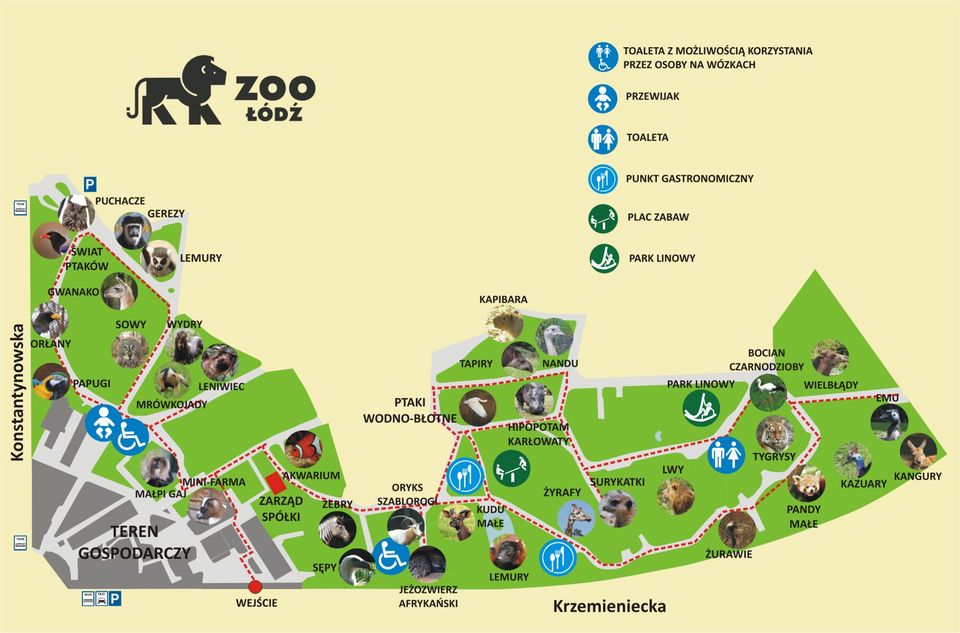 Plan Zoo Łódź
